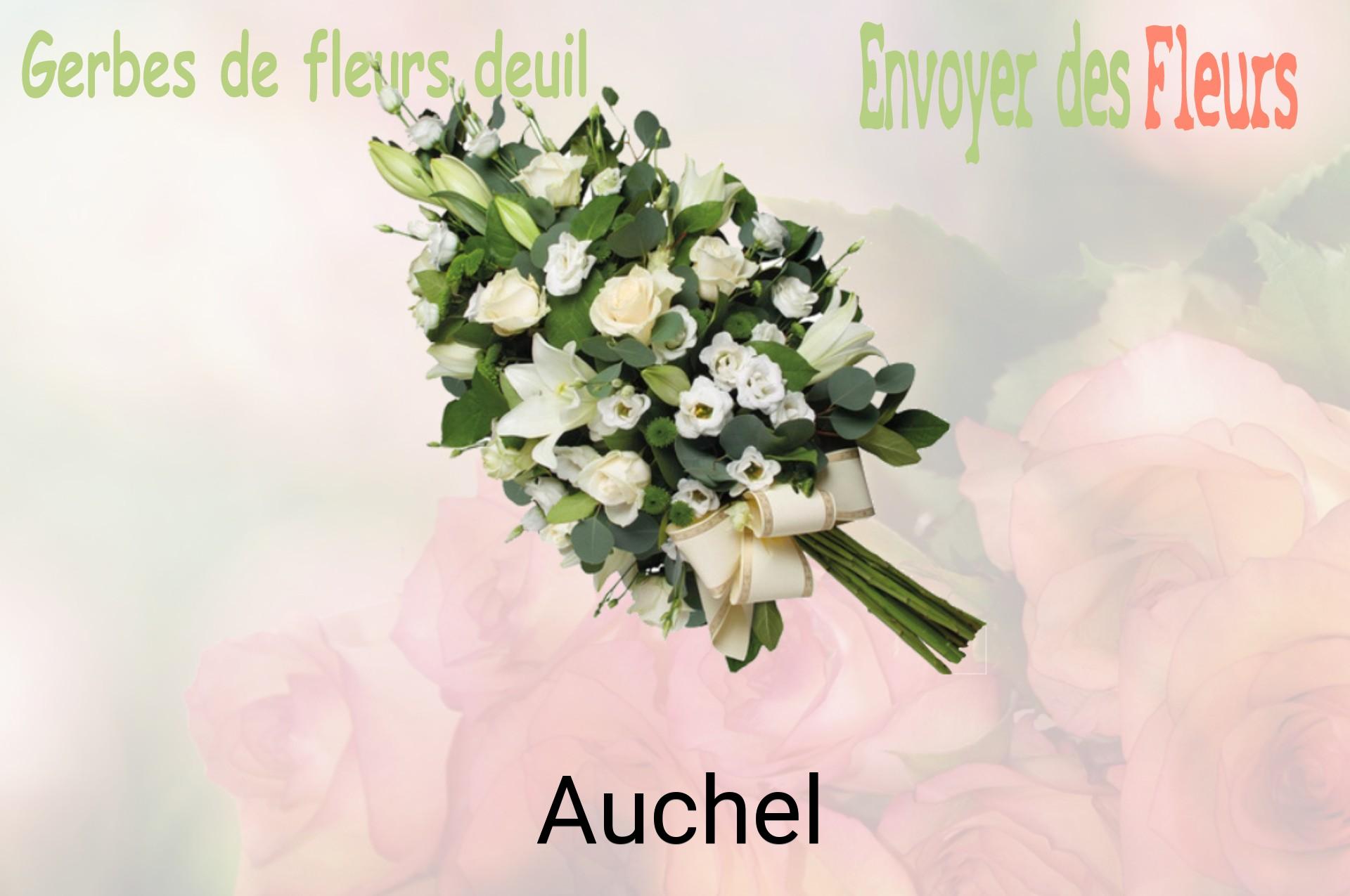 Gerbe de fleurs de deuil livrée à Auchel